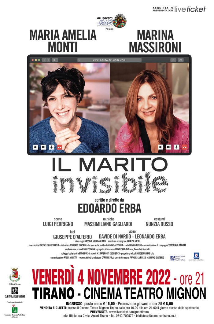 Biglietti IL MARITO INVISIBILE - Maria Amelia Monti e Marina Massironi