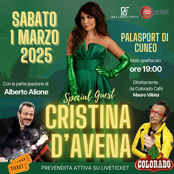 Cristina D'Avenna live a cuneo