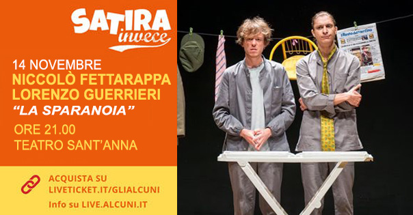 Biglietti SPARANOIA - NICOLÒ FETTARAPPA - LORENZO GUERRIERI