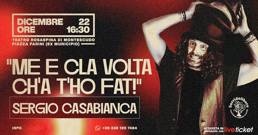 “ME, E CLA VOLTA CH’A T’HO FAT!”