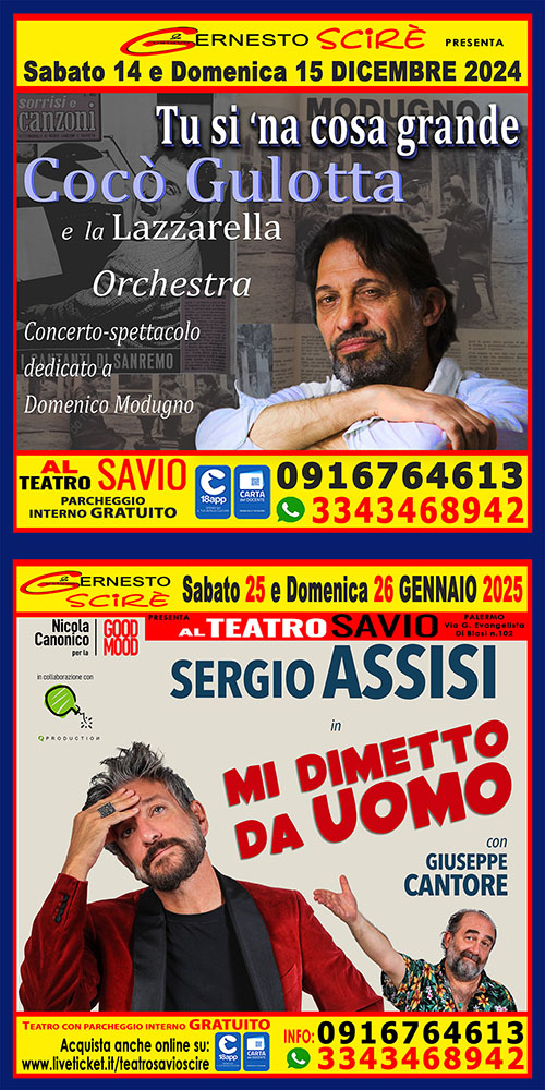 TEATRO SAVIO SCIRÉ 2024-2025