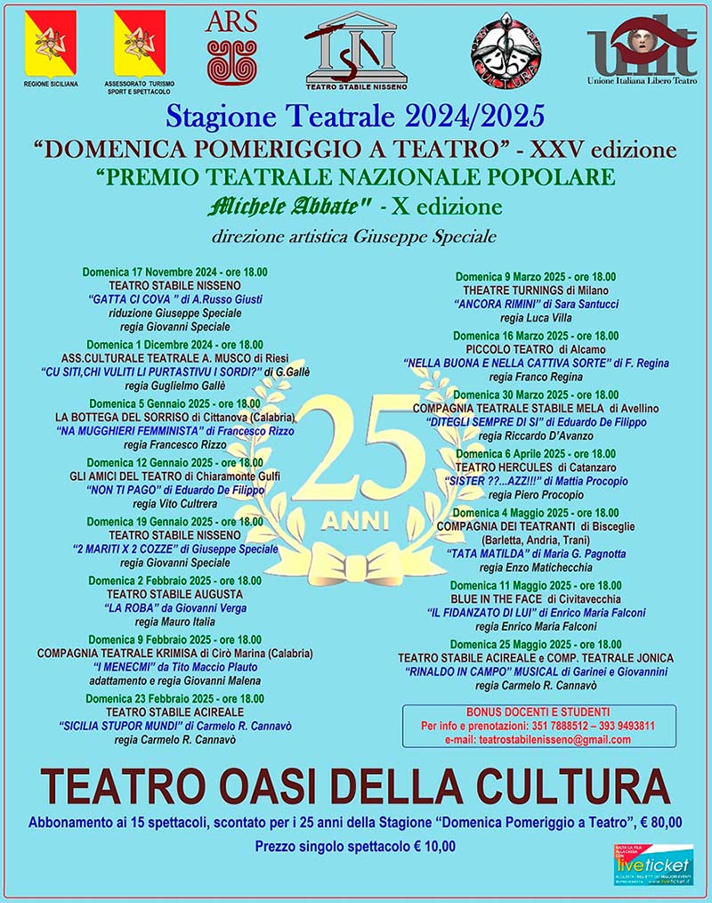 Teatro Stabile Nisseno Programma