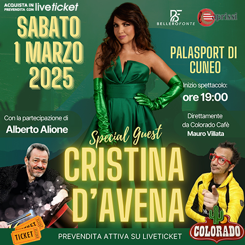 Cristina D'Avenna live a cuneo