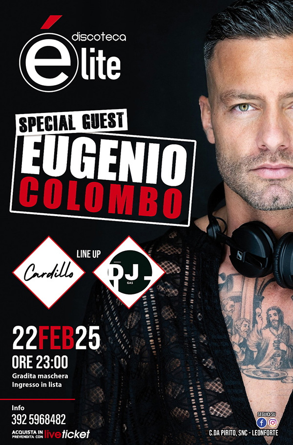 SPECIAL GUEST EUGENIO COLOMBO