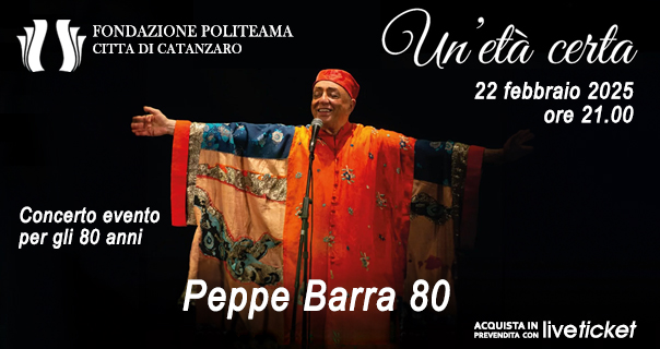 Biglietti PEPPE BARRA 80 - UN'ETA' CERTA