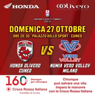 Biglietti Honda Olivero Cuneo - Numia Vero Volley Milano